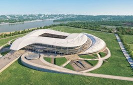 Строительство нового стадиона в Ростове-на-Дону